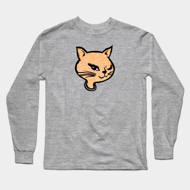 Winking Cat (vers. C) Long Sleeve T-Shirt by DCMiller01